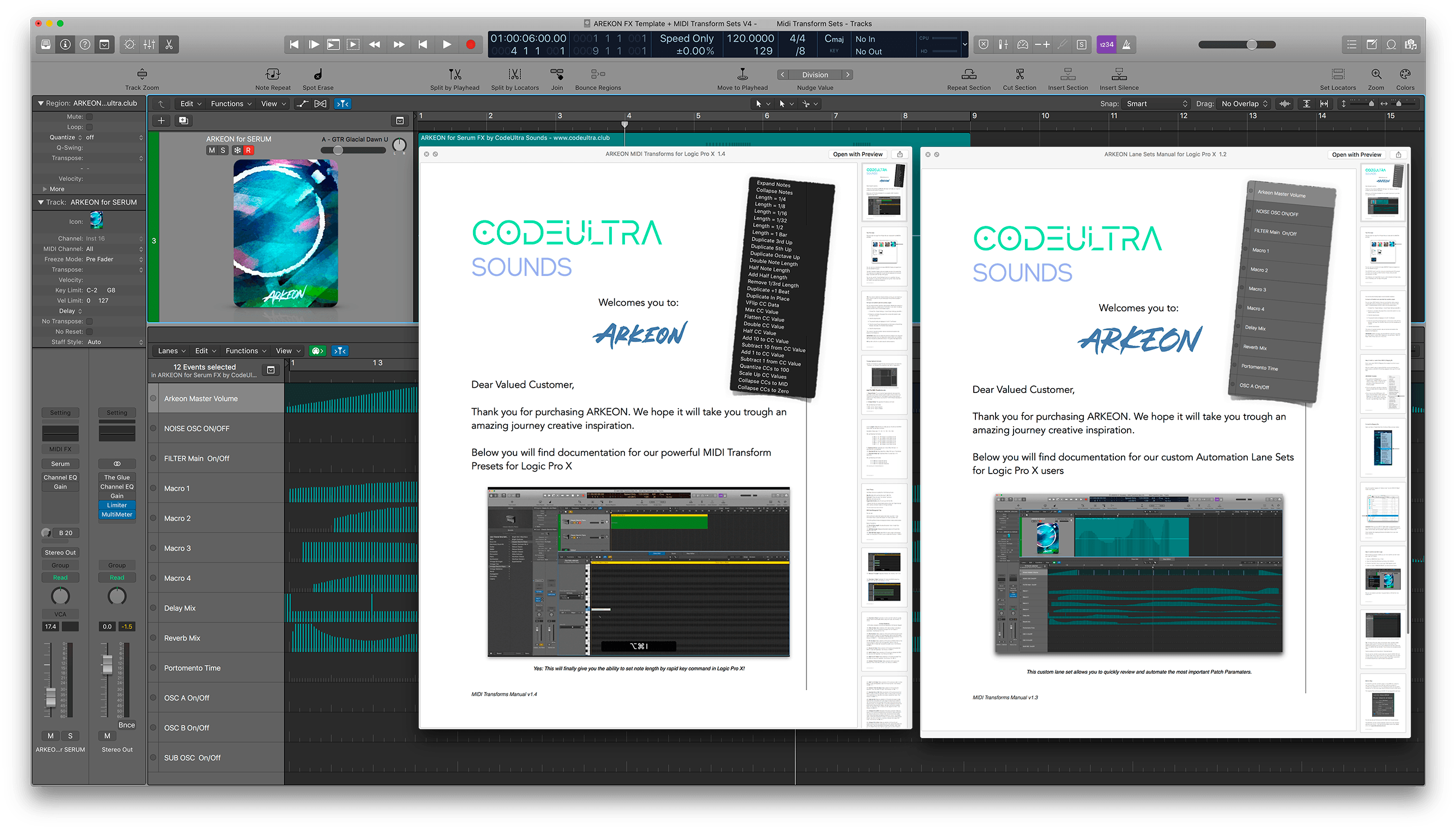 Logic Pro X Template Documentation