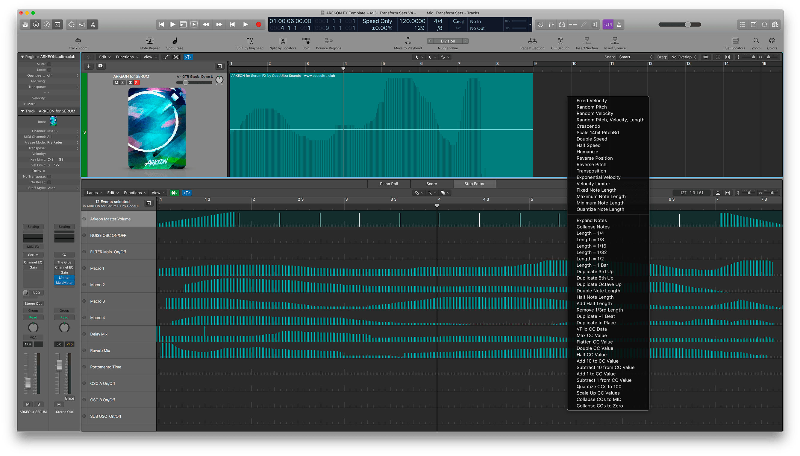 Logic Pro X Template